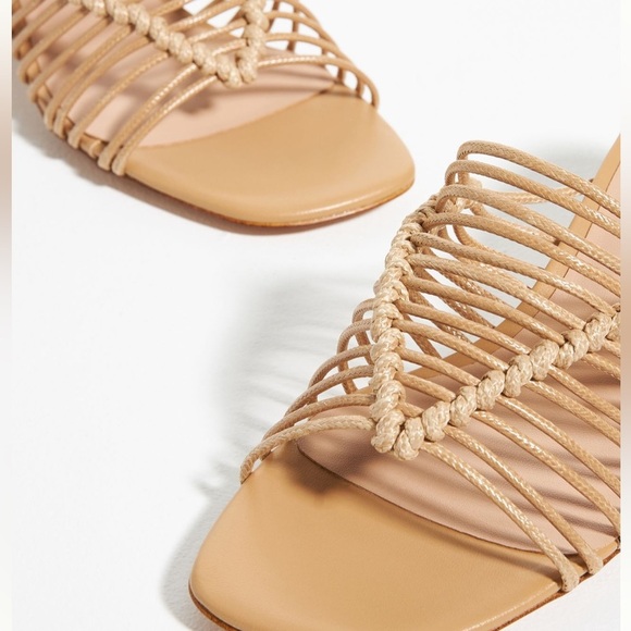 Anthropologie Silent D Balee Heels Honey 9 - Picture 2 of 8